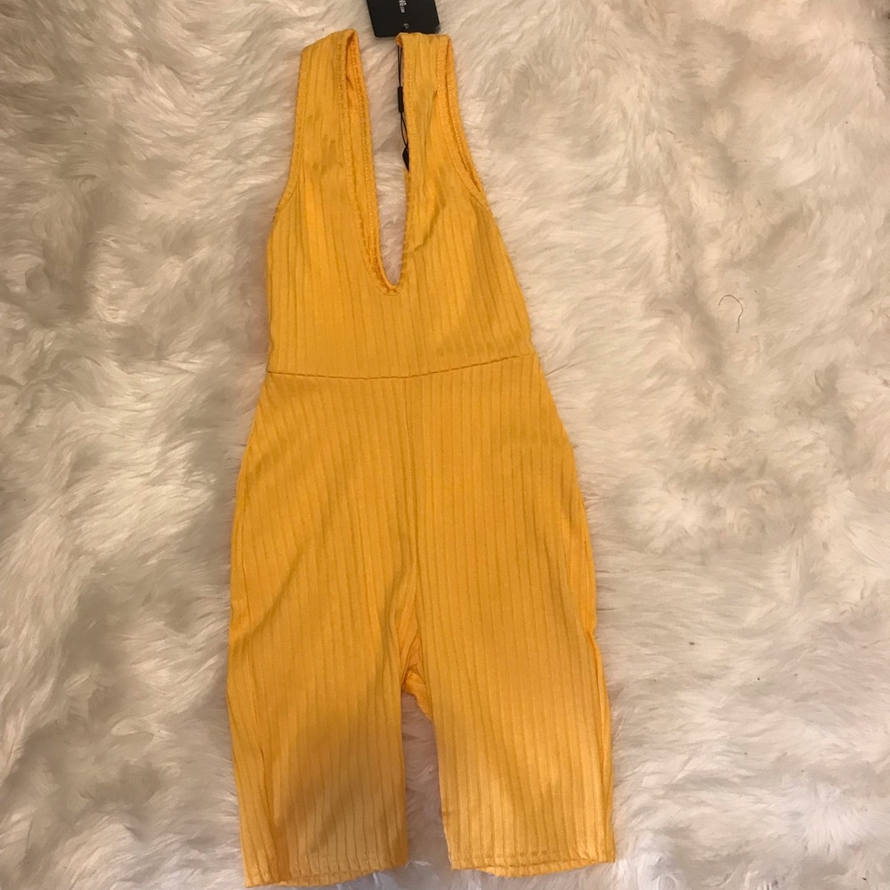 Yellow bodysuit